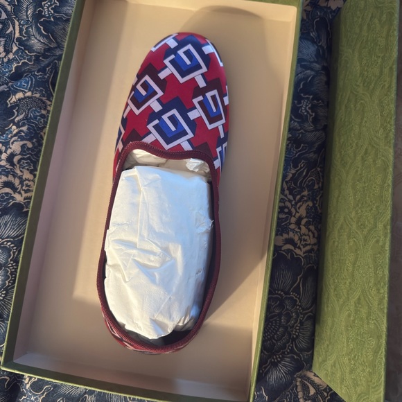 Gucci Bold Red and Blue Loafers - Picture 3 of 5